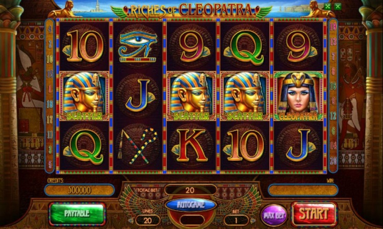 Описание слота Riches of Cleopatra в Император казино (Casino Imperator)